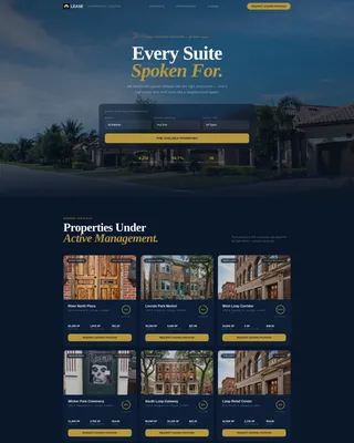 Executive Retail Landing Page Template