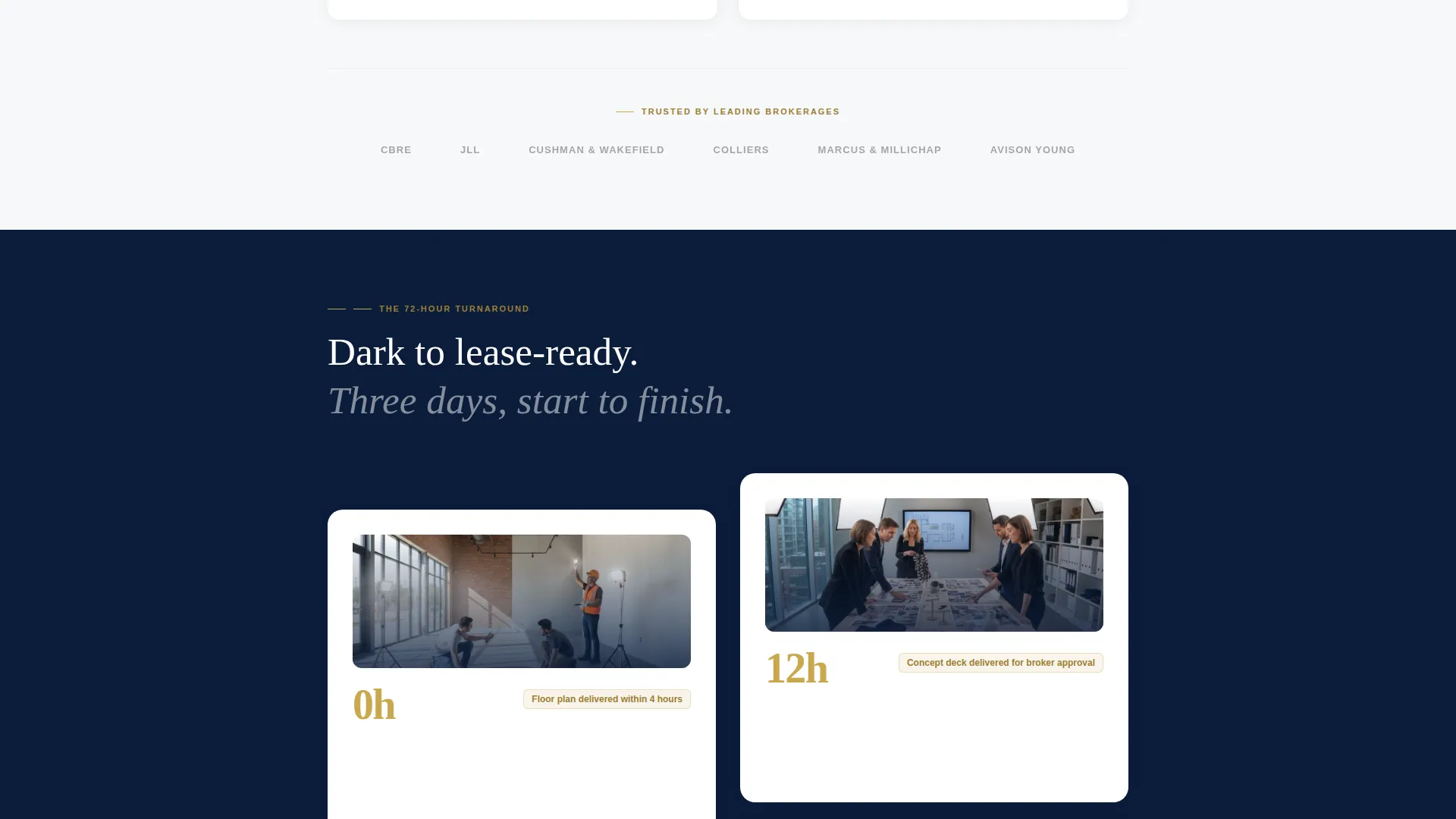 Retail Space Staging Landing Page Template