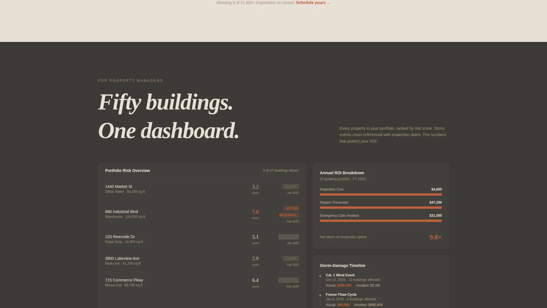 Roof Inspection Landing Page Template