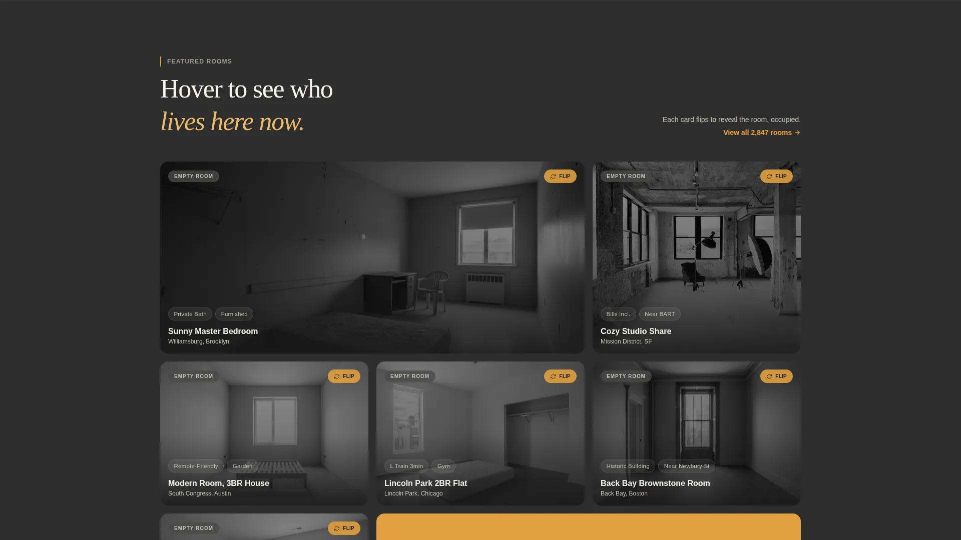 Room Rental & Roommate Landing Page Template