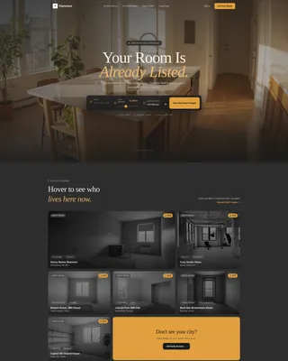 Room Rental & Roommate Landing Page Template