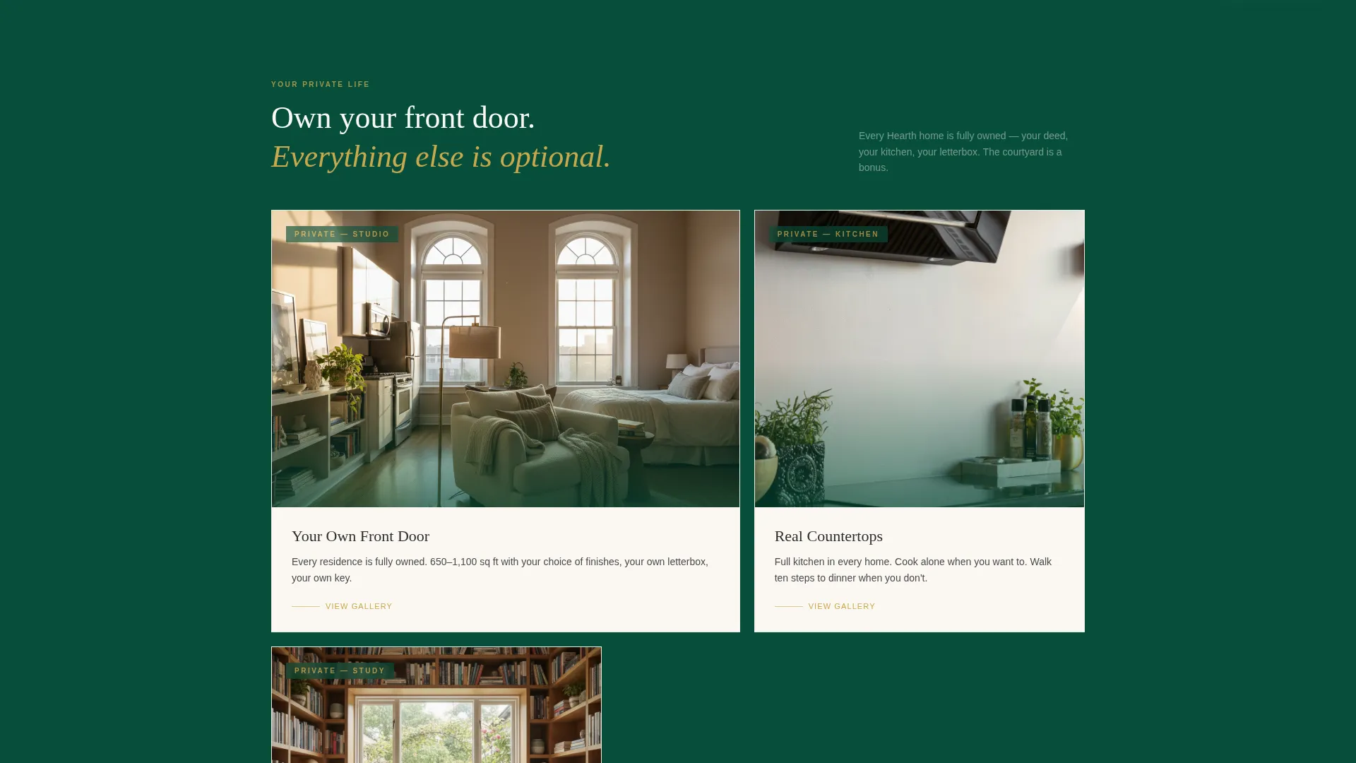Senior Co-Housing Community Landing Page Template