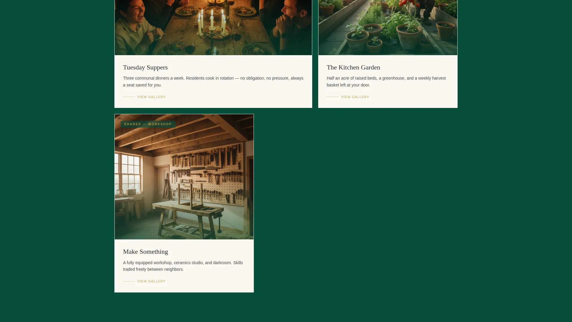 Senior Co-Housing Community Landing Page Template