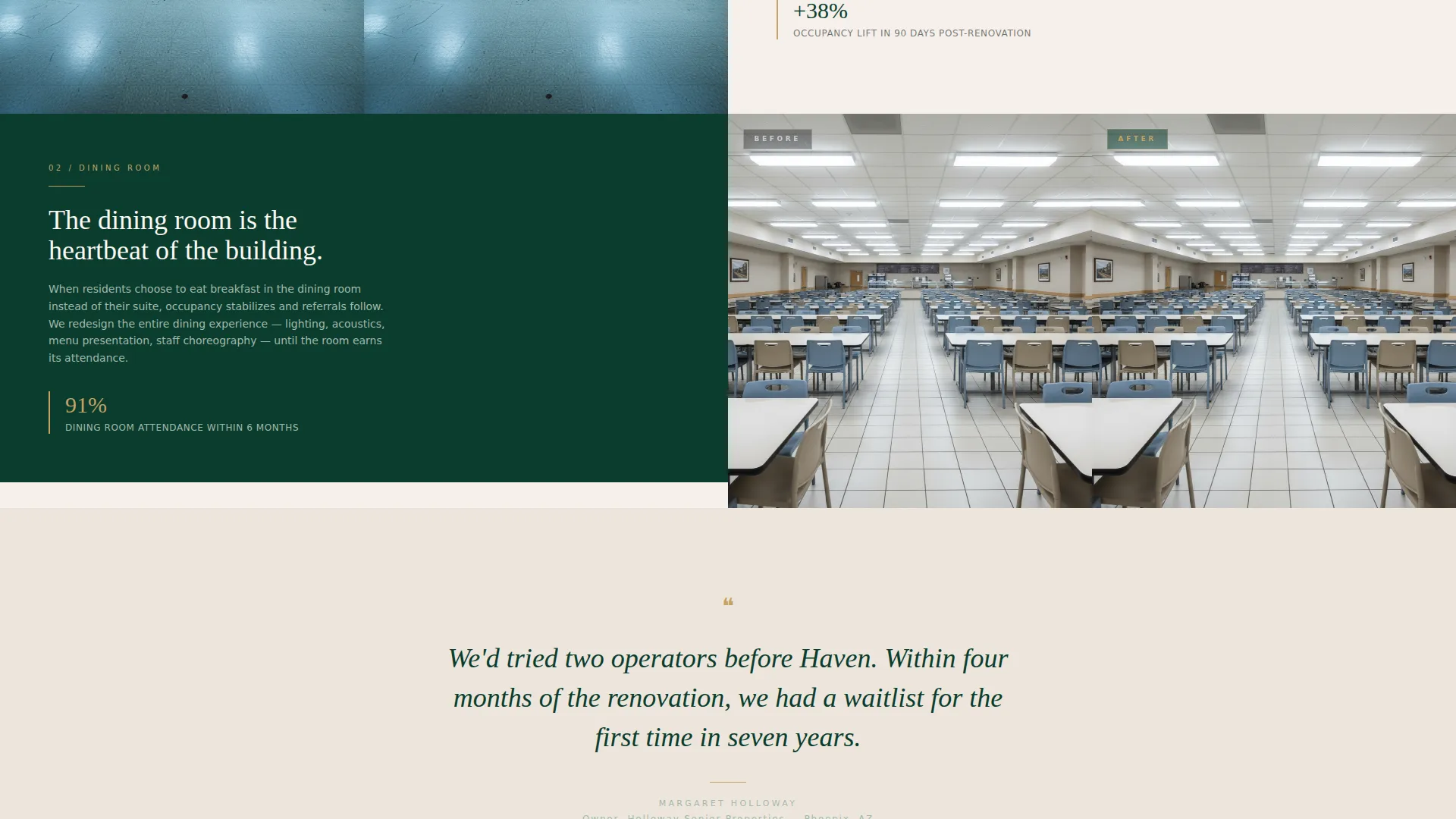 Senior Living Management Landing Page Template