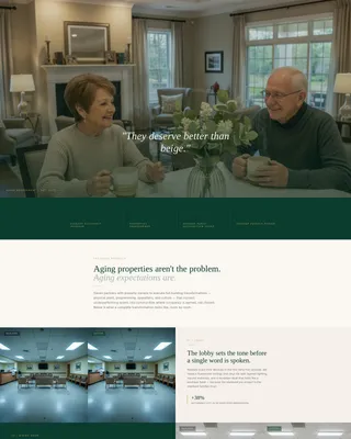 Senior Living Management Landing Page Template