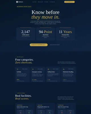 Senior Living Inspection Landing Page Template