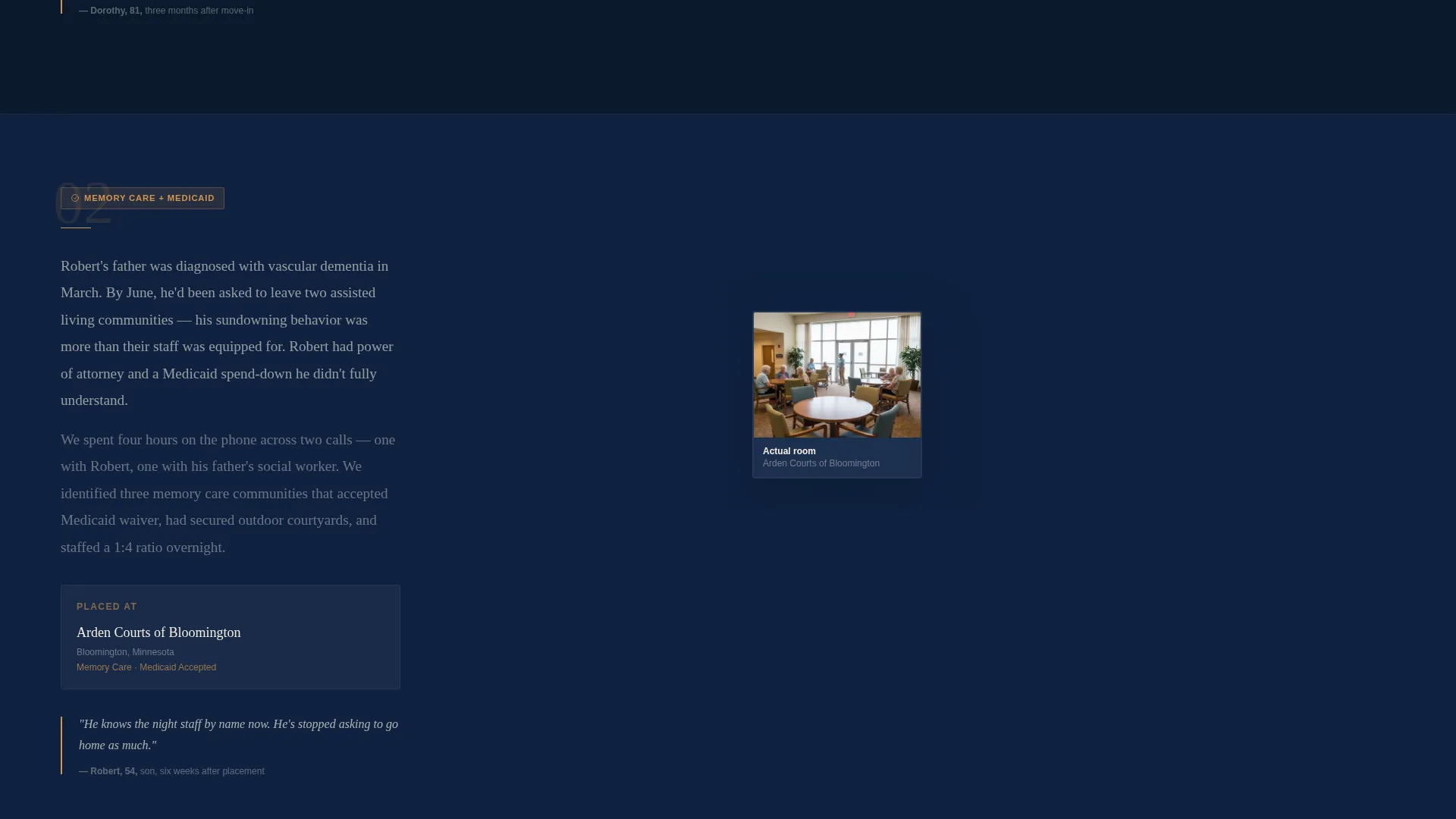 Senior Living Marketplace Landing Page Template
