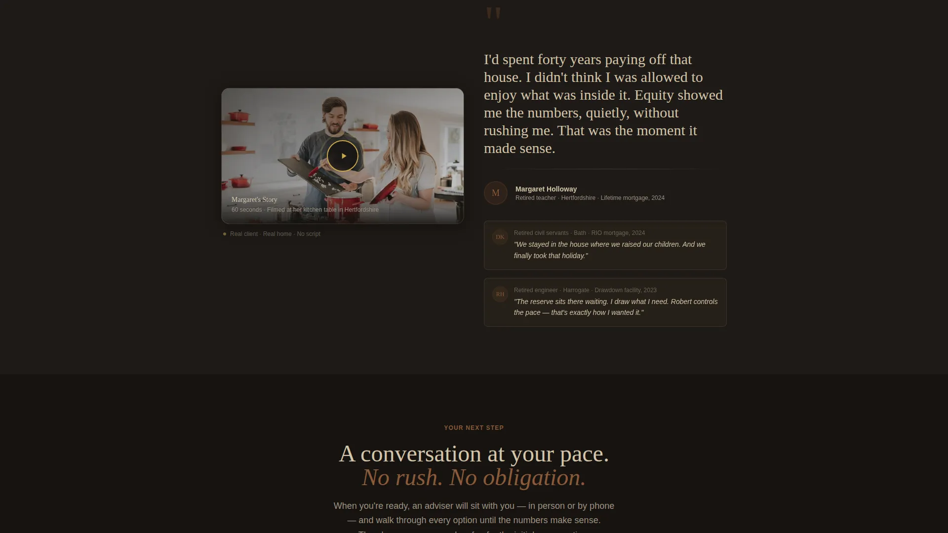 Senior Living Mortgage Broker Landing Page Template