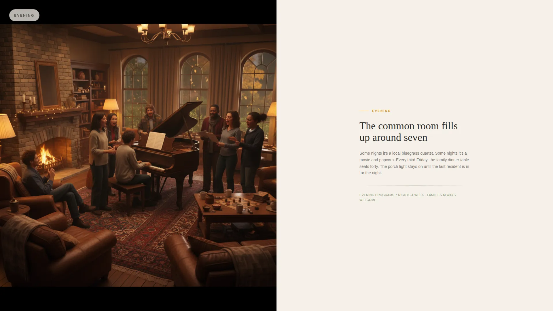 Senior Living Property Management Landing Page