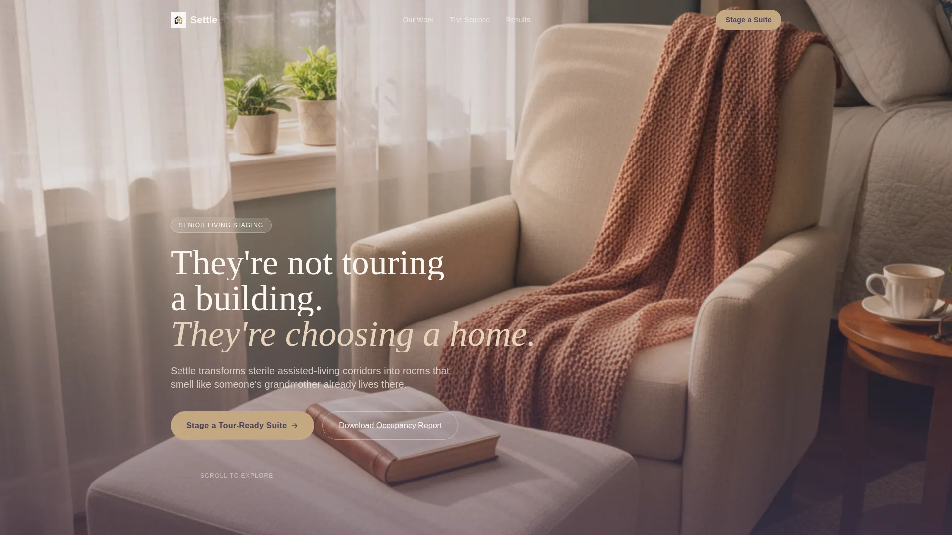Senior Living Staging Landing Page Template