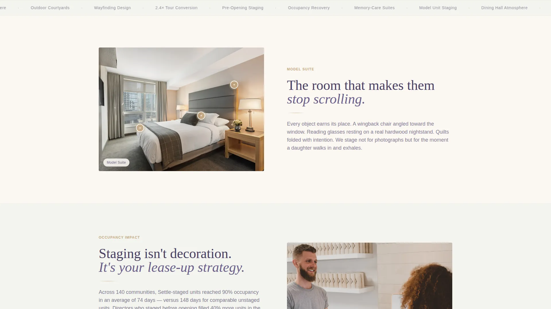 Senior Living Staging Landing Page Template
