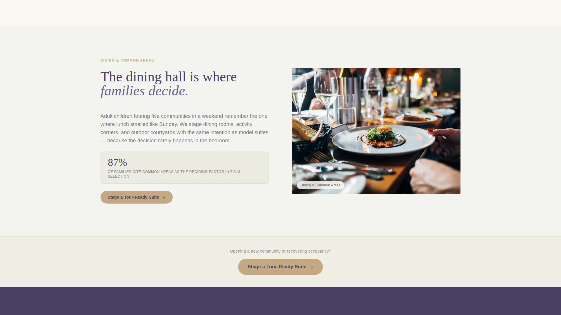 Senior Living Staging Landing Page Template