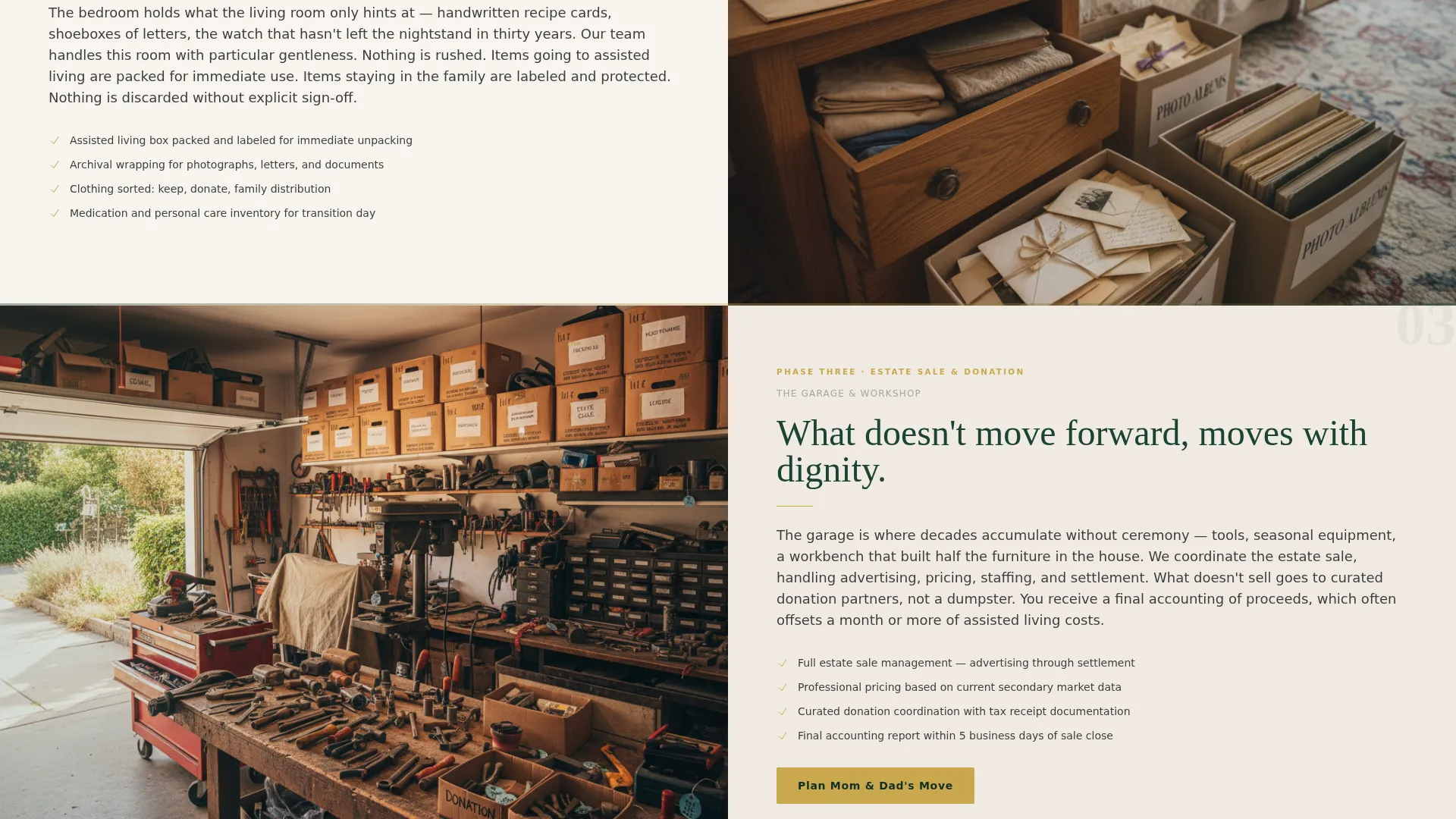 Senior Move Manager Landing Page Template