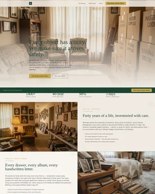 Senior Move Manager Landing Page Template