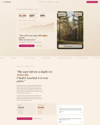 Short-Term Rental Management Landing Page Template
