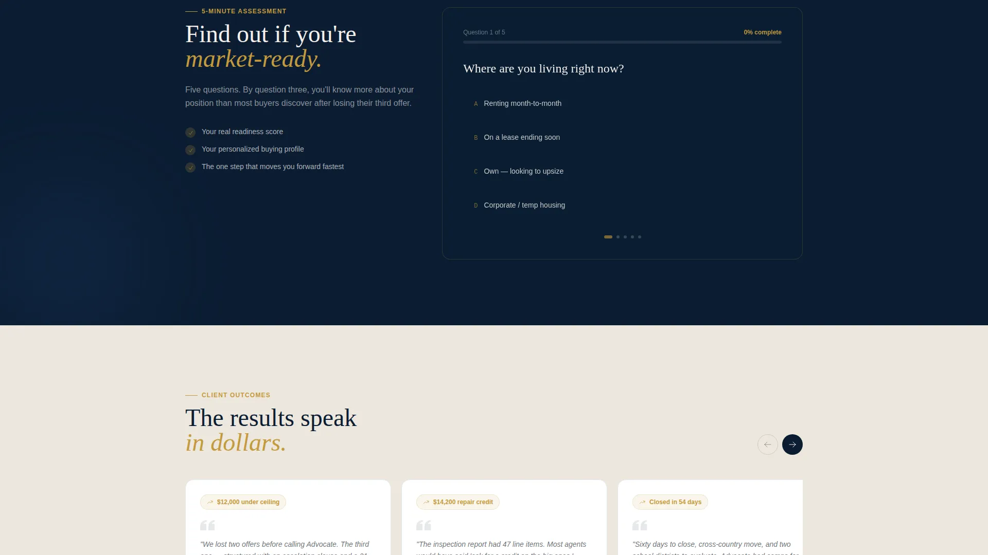 Buyer's Agent Landing Page Template