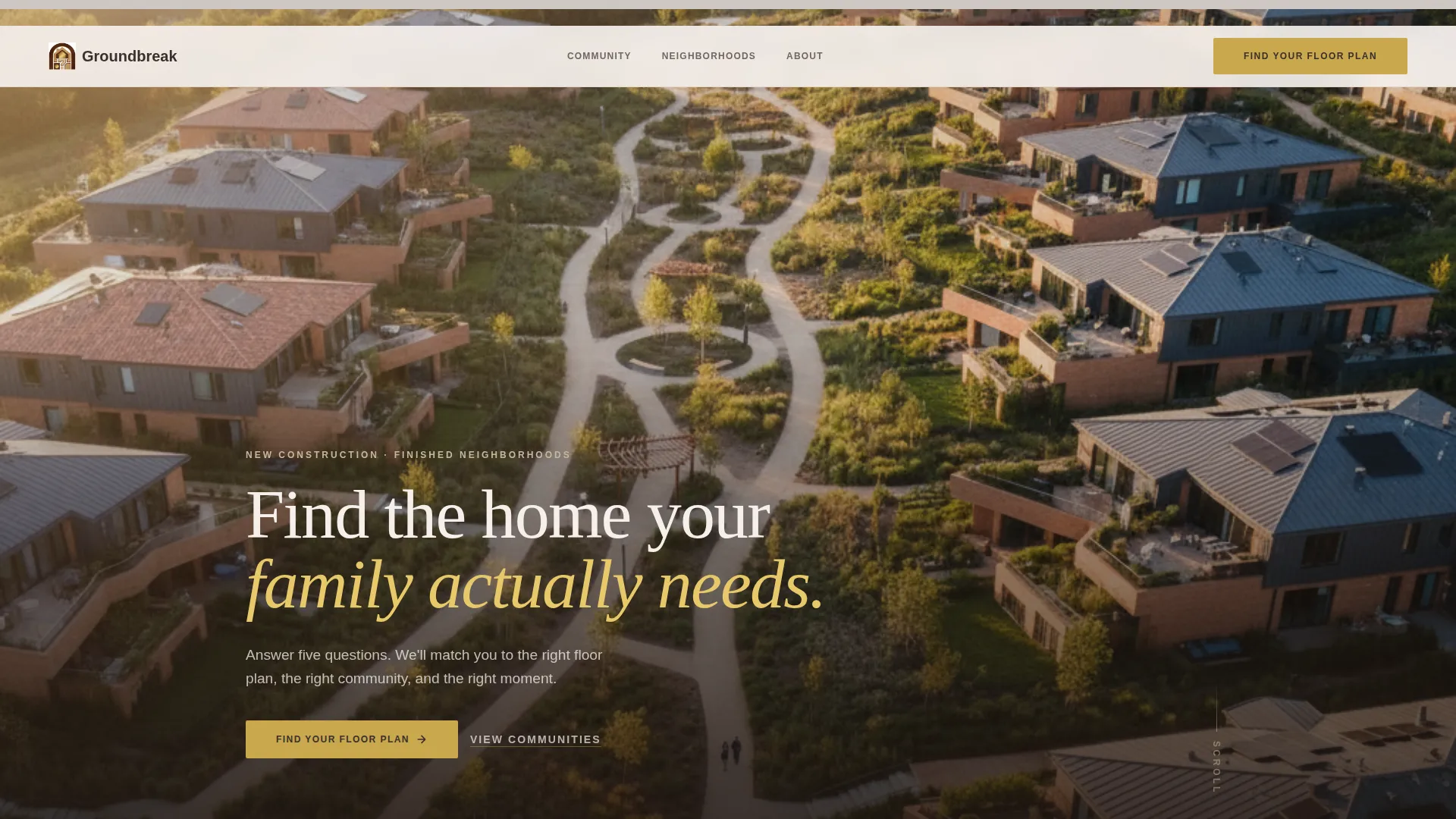 Homebuilder Landing Page Template