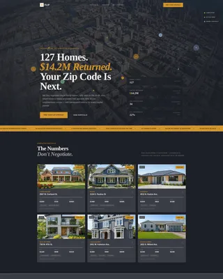 Property Flipping Landing Page Template for Real Estate Firms