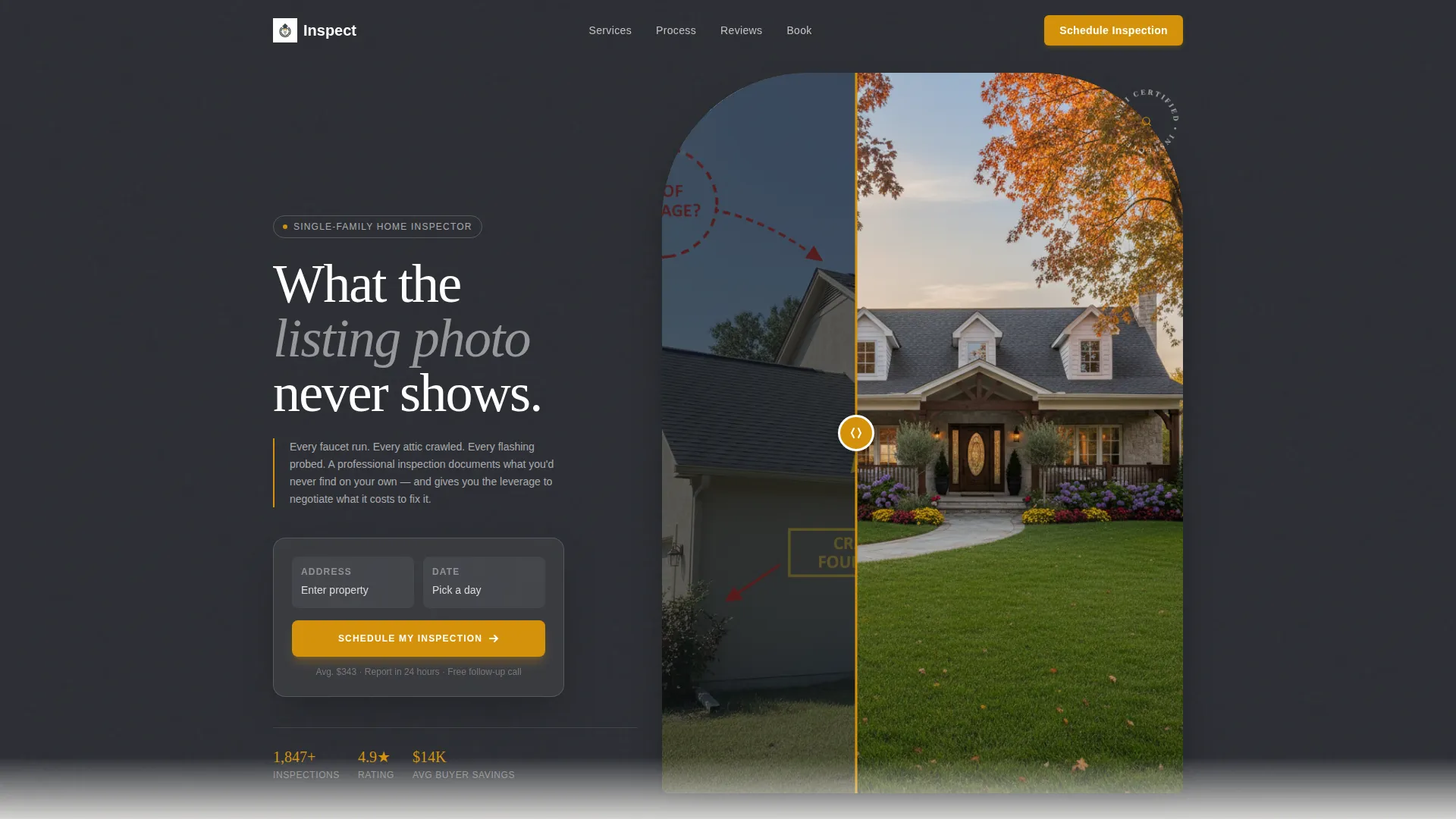 Home Inspector Landing Page Template