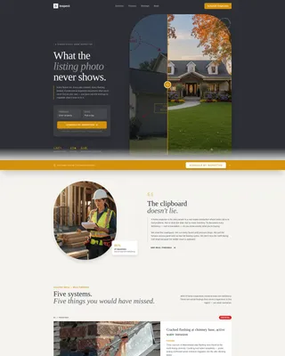 Home Inspector Landing Page Template