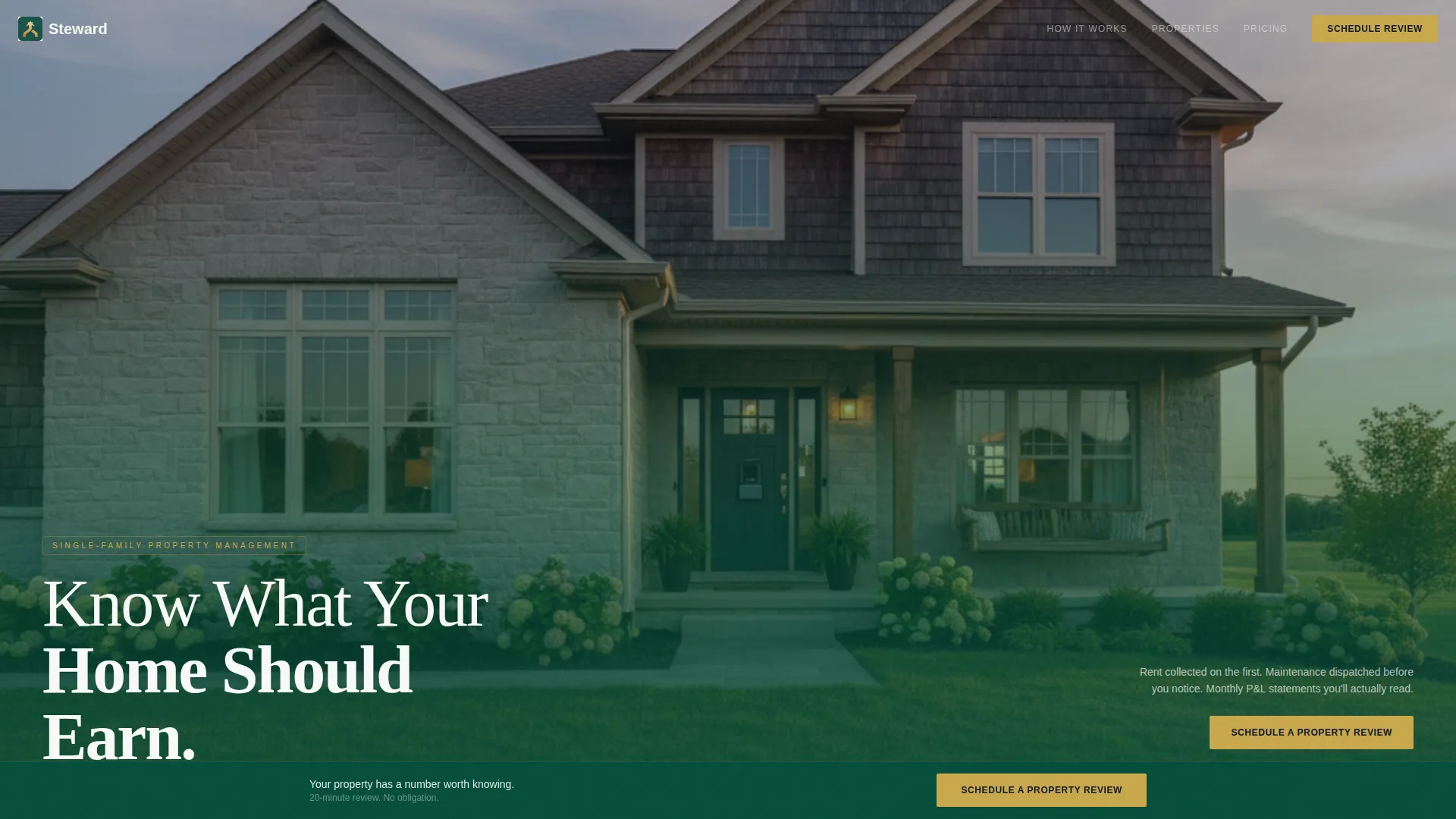 Property Management Landing Page Template
