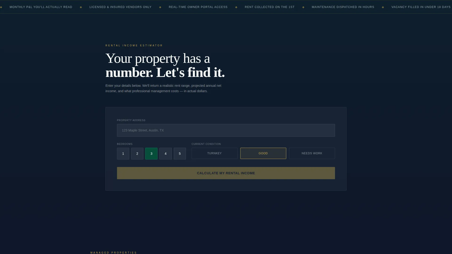 Property Management Landing Page Template