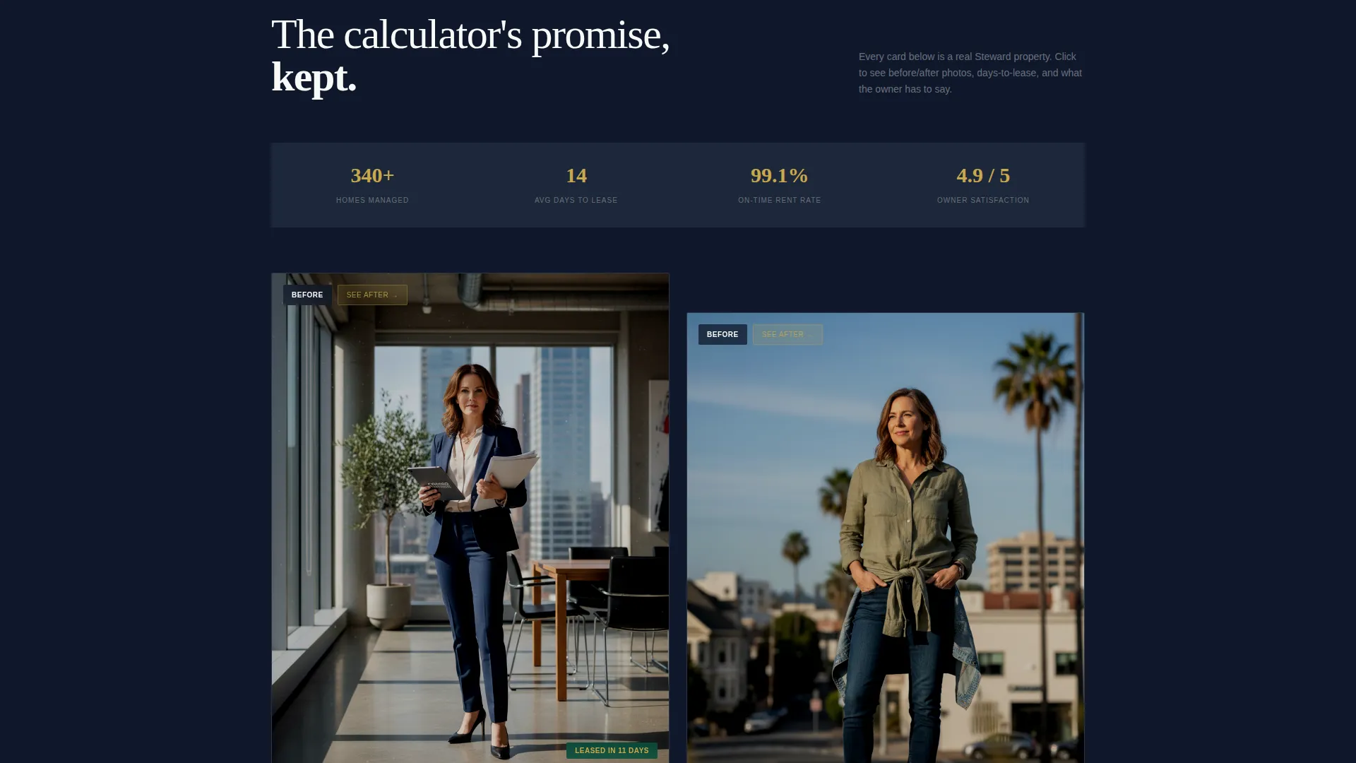 Property Management Landing Page Template