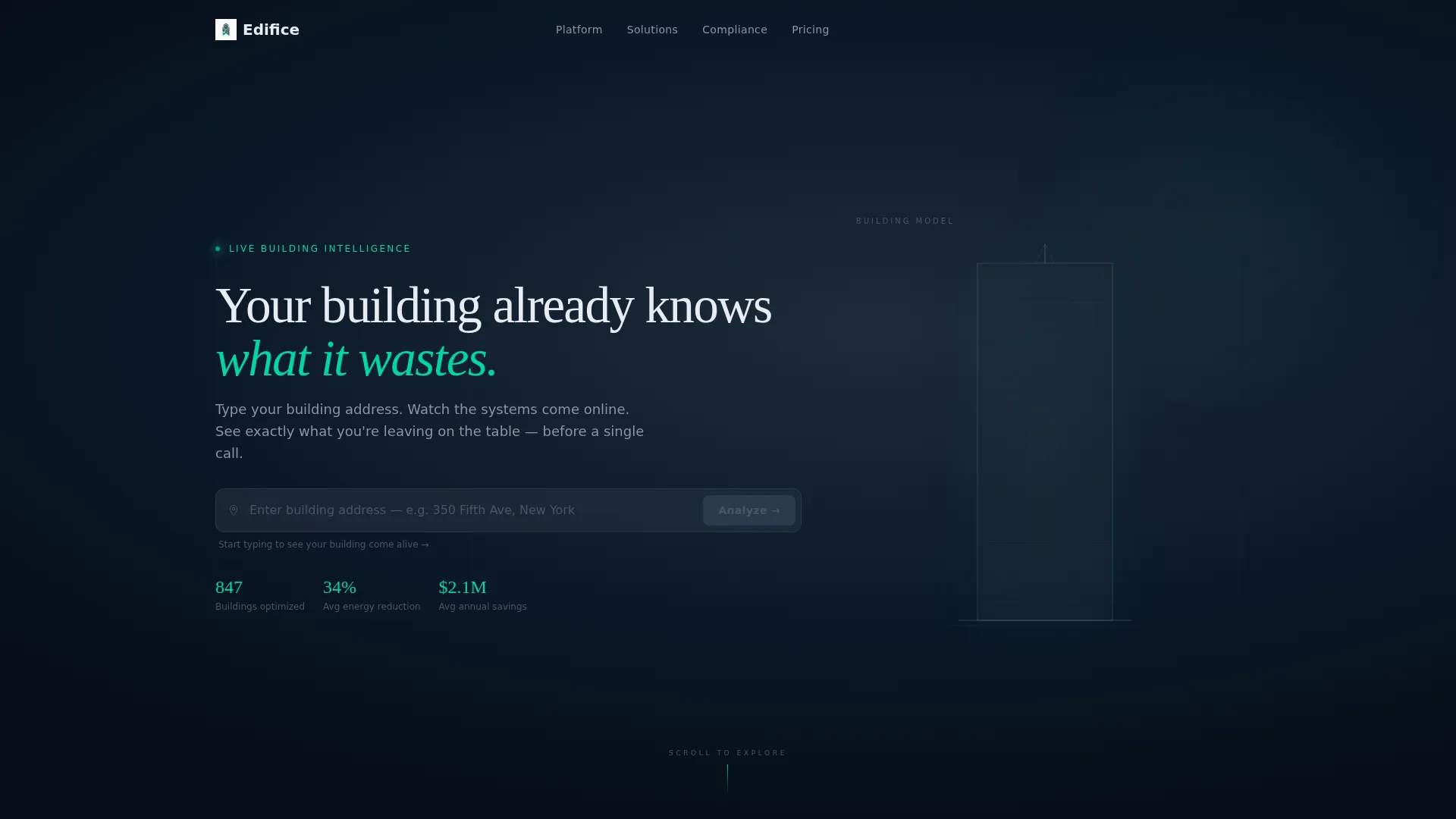 Smart Building Management Landing Page Template