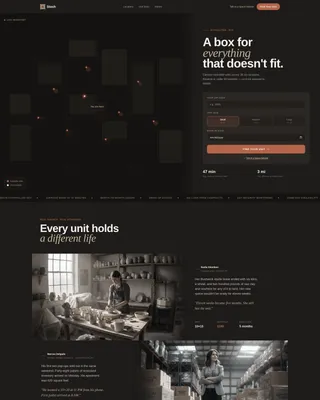 Storage Unit Rental Landing Page Template