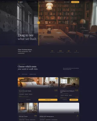 Student Co-Living Landing Page Template
