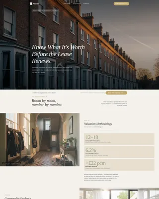 Student Housing Appraisal Landing Page Template