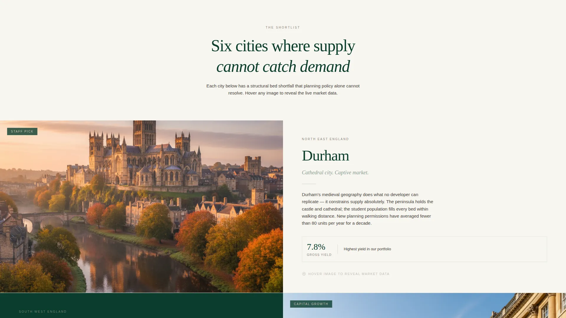Student Housing Investment Advisory Landing Page Template