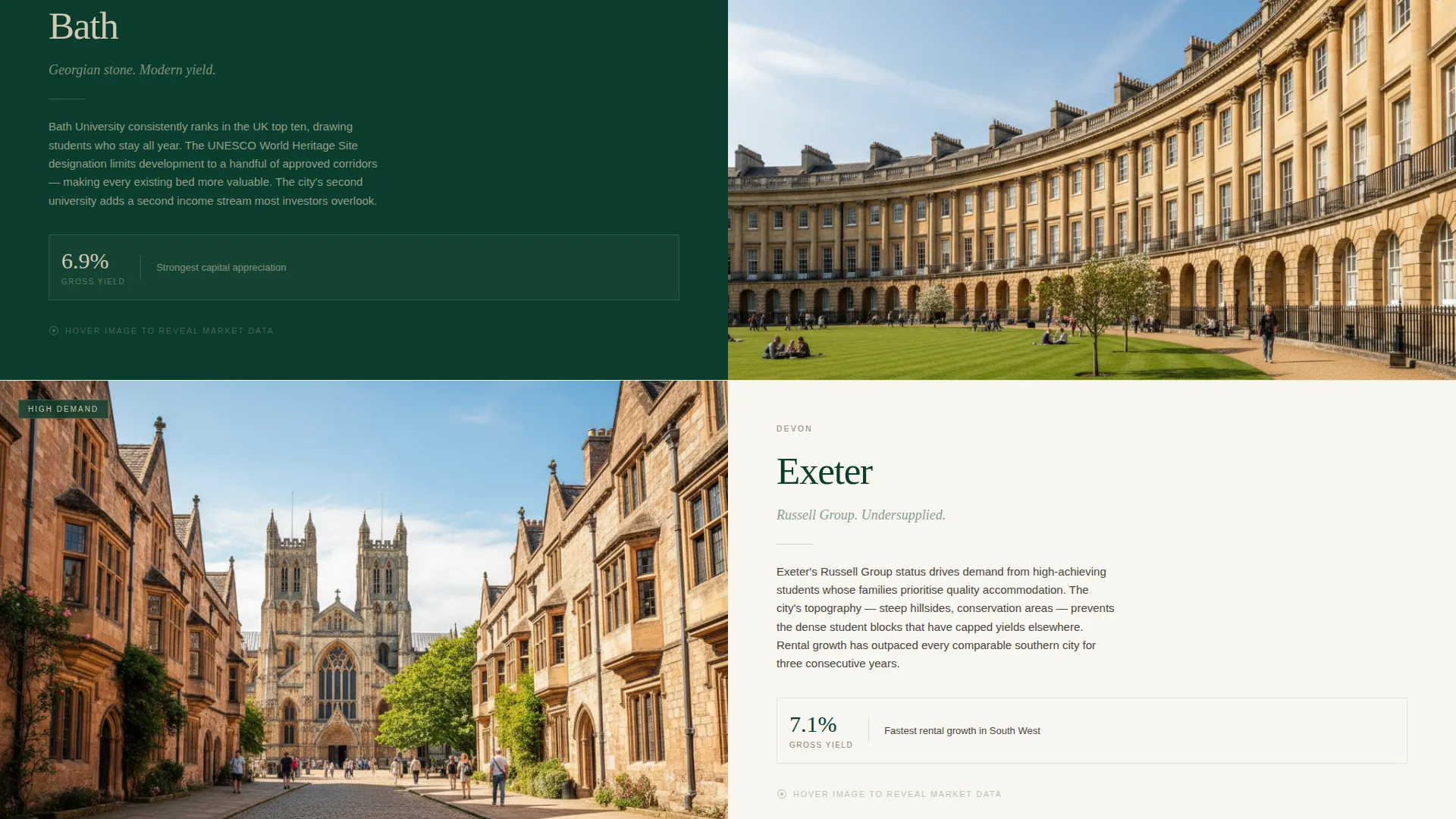 Student Housing Investment Advisory Landing Page Template
