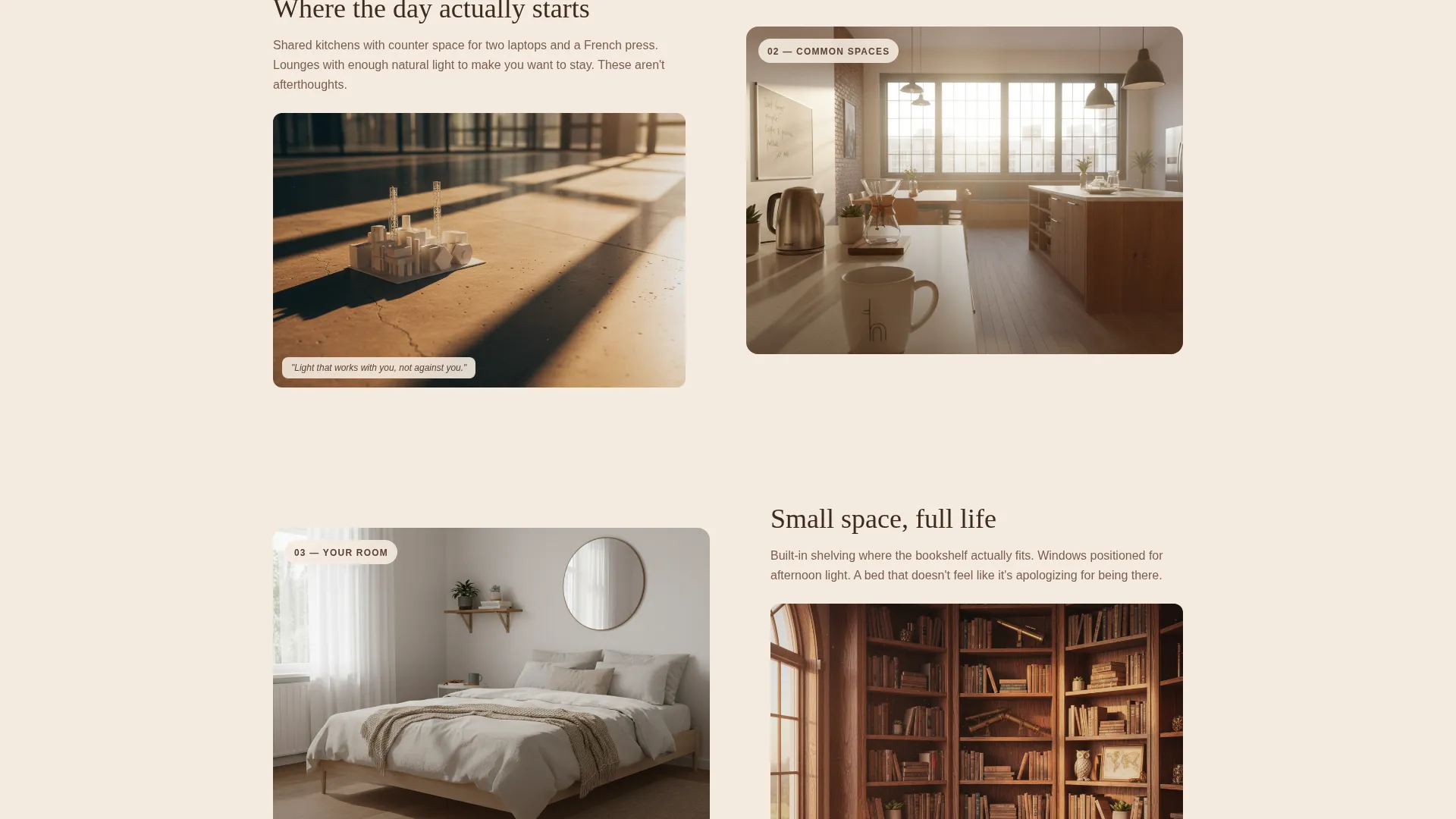 Student Housing Management Landing Page Template