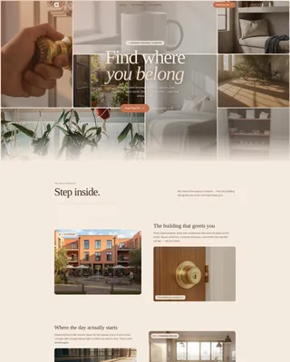 Student Housing Management Landing Page Template