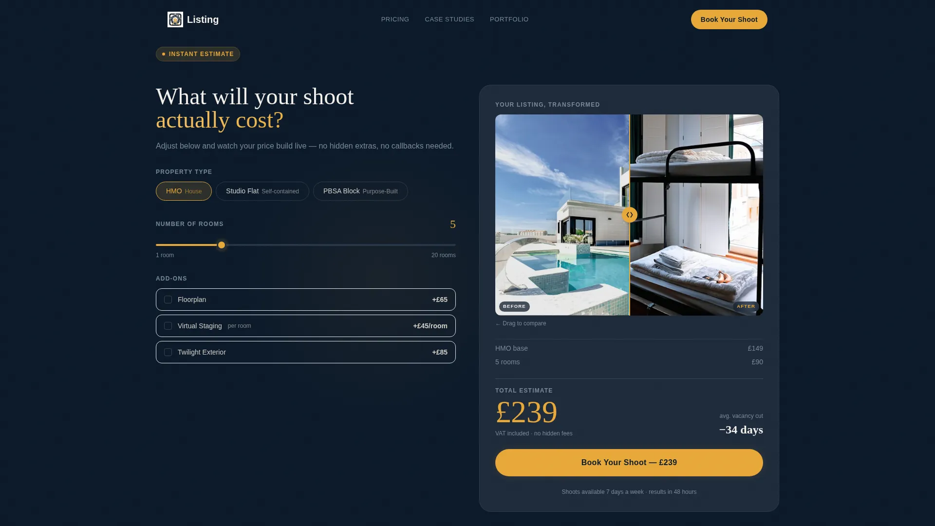 Luminous Studenthousing Landing Page Template