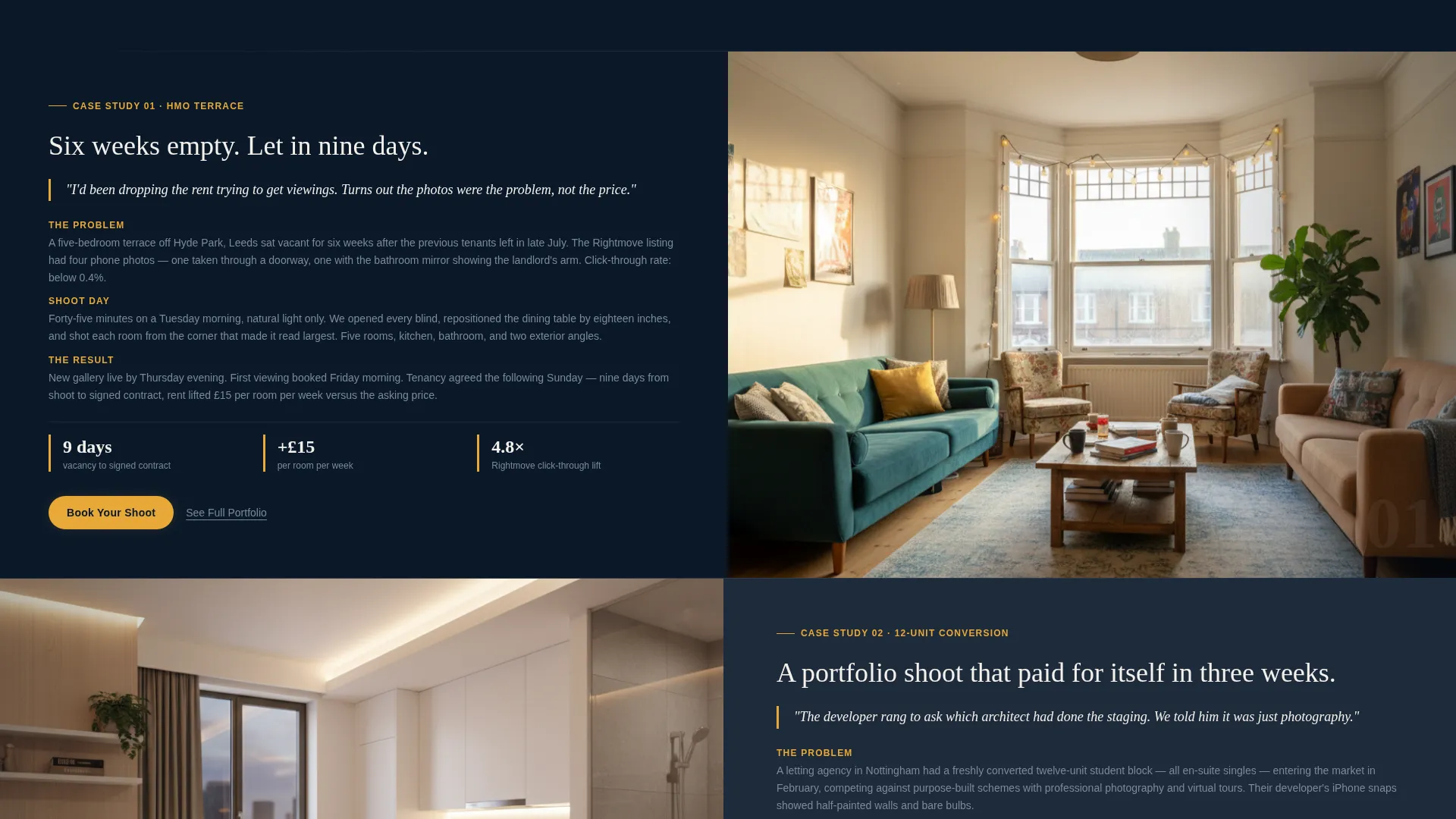 Luminous Studenthousing Landing Page Template