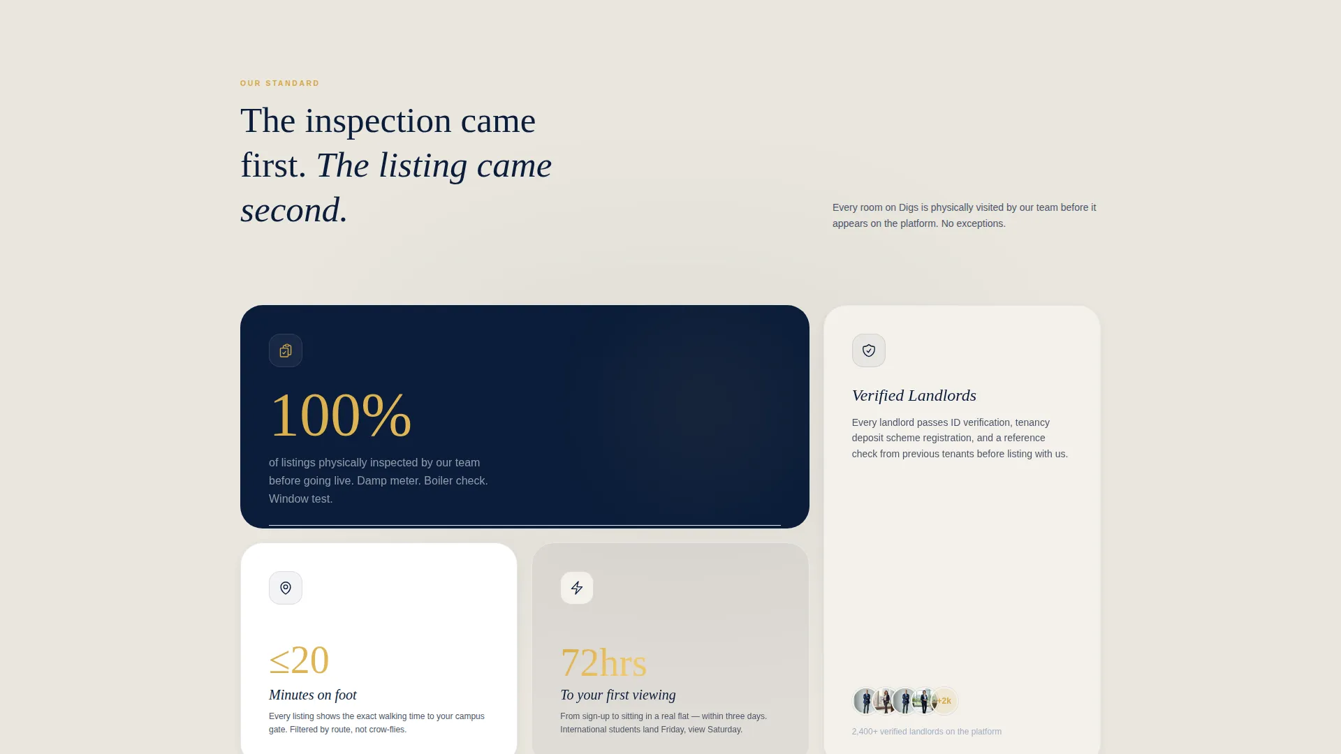 Verified Student Housing Landing Page Template