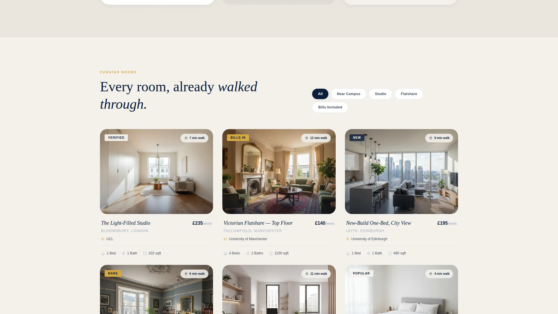 Verified Student Housing Landing Page Template