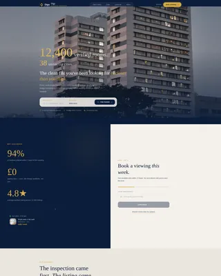 Verified Student Housing Landing Page Template