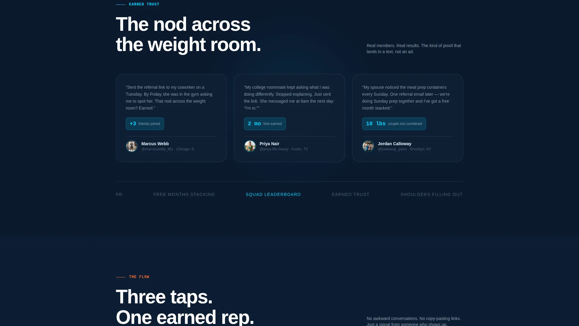 Fitness Referral Landing Page Template