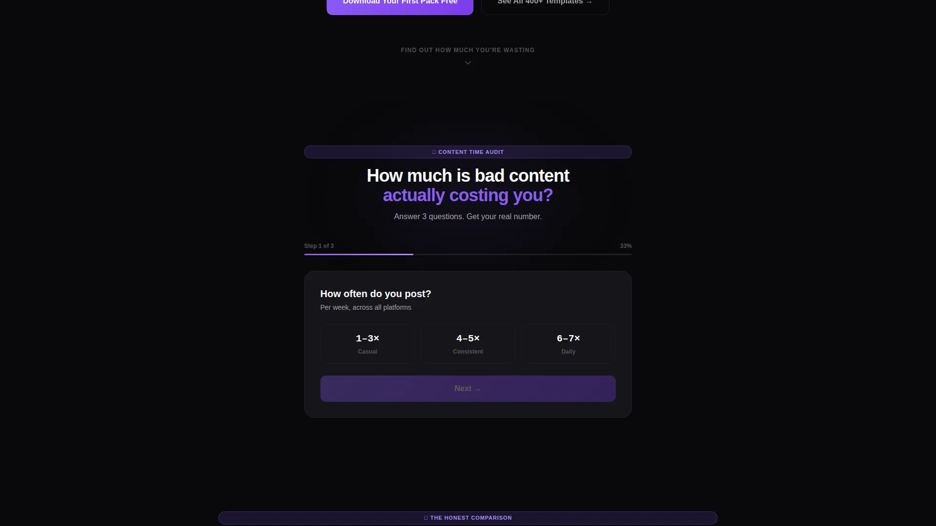 Fitness Social Media Template Landing Page