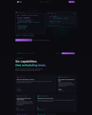 Shift Management Landing Page Template