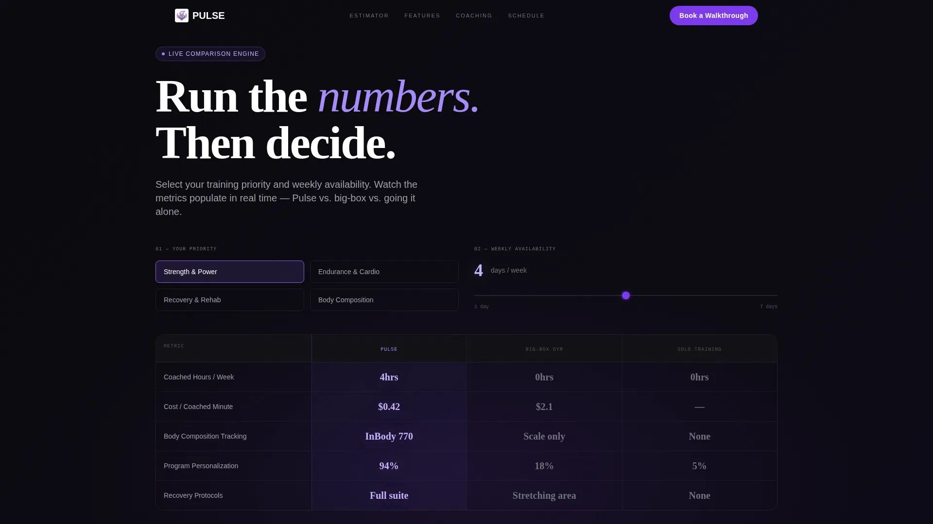 Fitness Studio Booking Website Template
