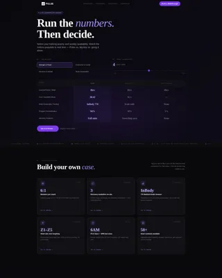 Fitness Studio Booking Website Template