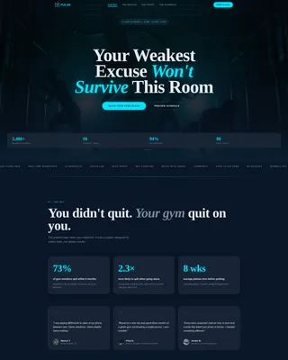 Fitness Studio Advanced Professional Website Template