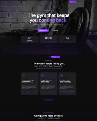 Fitness Studio Expert Booking Website Template