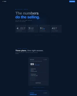 Fitness Studio Specialist Pricing Website Template