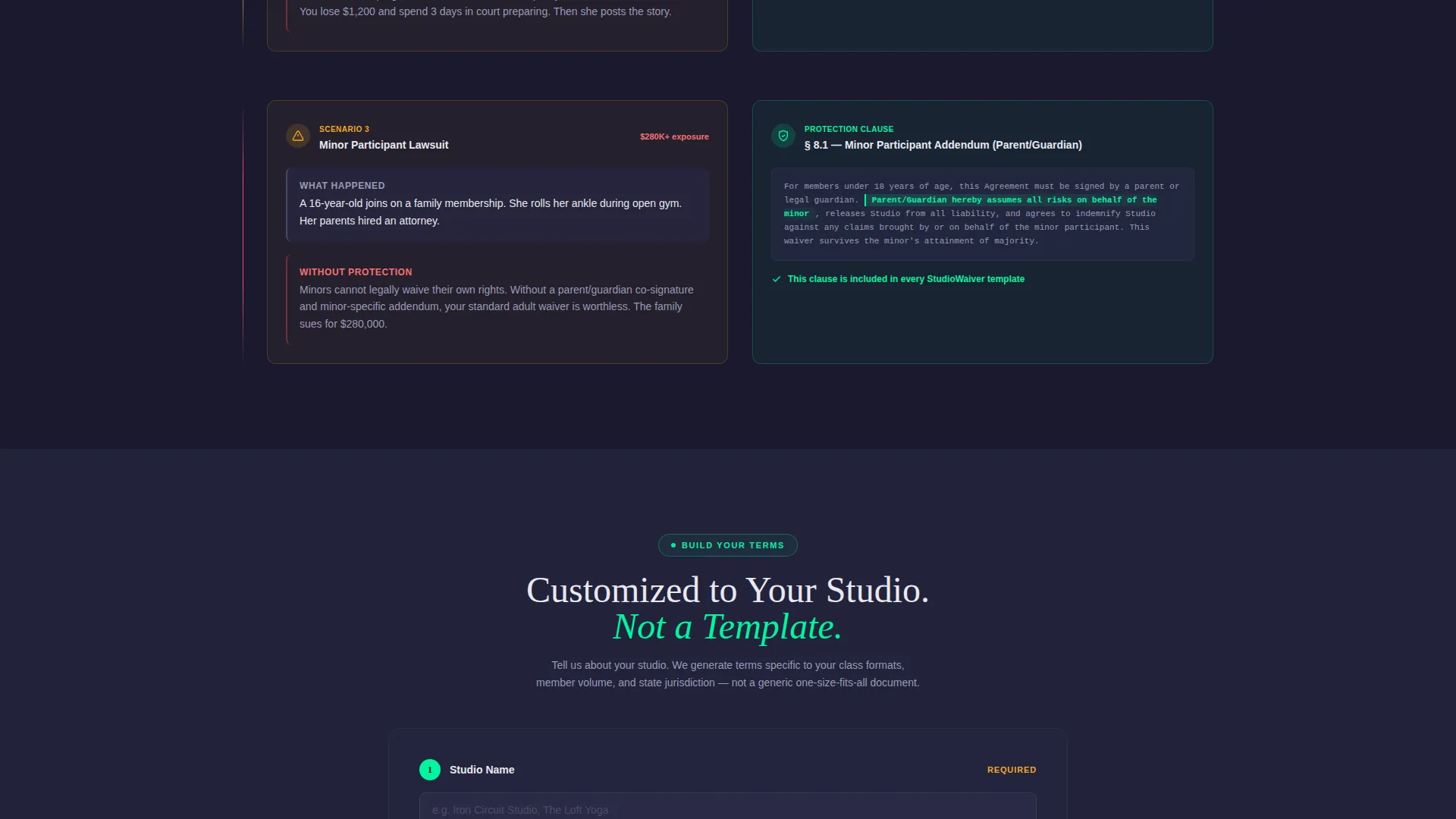 Fitness Studio Reviews Website Template