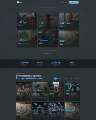 Fitness Studio Specialist Professional Website Template